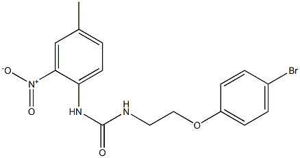 1-(2-(4-BROMOPHENOXY)ETHYL)-3-(4-METHYL-2-NITROPHENYL)UREA Struktur
