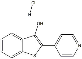 2-(4-PYRIDINYL)-1-BENZOTHIOPHEN-3-OL HYDROCHLORIDE Struktur