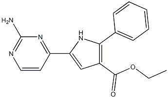 ethyl 5-(2-aminopyrimidin-4-yl)-2-phenyl-1H-pyrrole-3-carboxylate