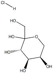 D-Fructopiranose Hydrochloride Struktur