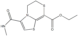 ethyl 3-(N-methylcarbamoyl)-5,6-dihydrothiazolo(2,3-c)(1,4)thiazine-8-carboxylate Structure