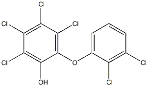 HEXACHLOROHYDROXYDIPHENYLETHER Struktur