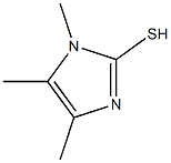 2-MERCAPTO-1,4,5-TRIMETHYLIMIDAZOLE Struktur