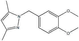 1-(3,4-Dimethoxy-benzyl)-3,5-dimethyl-1H-pyrazol- Struktur