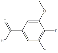 4,5-DIFLUORO-3-METHYOXYBENZOIC ACID Struktur