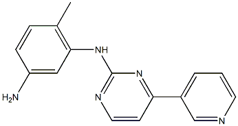6-Methyl-N-(4-(pyridine-3-yl)pyrimidin-2-yl)benzene-1,3-diamine Struktur