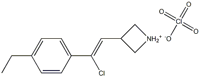 [3-chloro-3-(4-ethylphenyl)prop-2-enylidene](dimethyl)ammonium perchlorate Struktur