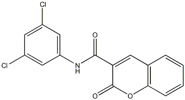 N3-(3,5-dichlorophenyl)-2-oxo-2H-chromene-3-carboxamide Struktur