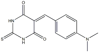 5-[4-(dimethylamino)benzylidene]-2-thioxohexahydropyrimidine-4,6-dione Struktur