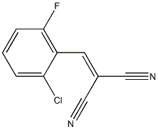 2-(2-chloro-6-fluorobenzylidene)malononitrile Struktur