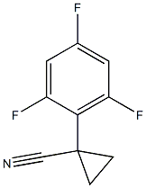 1-(2,4,6-trifluorophenyl)cyclopropanecarbonitrile Struktur