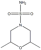 2,6-DIMETHYLMORPHOLINE-4-SULFONAMIDE Struktur
