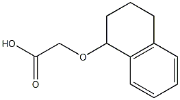 (1,2,3,4-tetrahydronaphthalen-1-yloxy)acetic acid Struktur