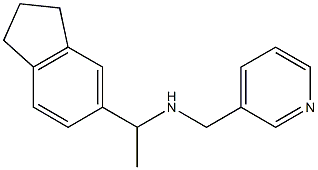 [1-(2,3-dihydro-1H-inden-5-yl)ethyl](pyridin-3-ylmethyl)amine Struktur