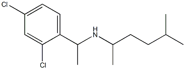 [1-(2,4-dichlorophenyl)ethyl](5-methylhexan-2-yl)amine Struktur