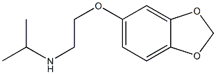 [2-(2H-1,3-benzodioxol-5-yloxy)ethyl](propan-2-yl)amine Struktur