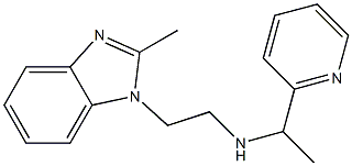 [2-(2-methyl-1H-1,3-benzodiazol-1-yl)ethyl][1-(pyridin-2-yl)ethyl]amine Struktur