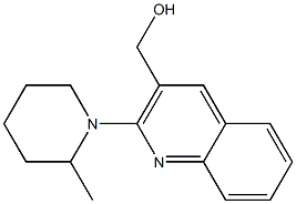 [2-(2-methylpiperidin-1-yl)quinolin-3-yl]methanol 結(jié)構(gòu)式
