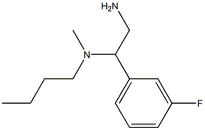 [2-amino-1-(3-fluorophenyl)ethyl](butyl)methylamine Struktur