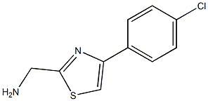 [4-(4-chlorophenyl)-1,3-thiazol-2-yl]methanamine Struktur