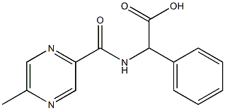 {[(5-methylpyrazin-2-yl)carbonyl]amino}(phenyl)acetic acid Struktur