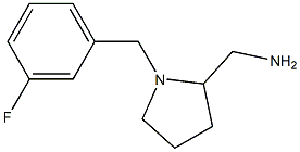 {1-[(3-fluorophenyl)methyl]pyrrolidin-2-yl}methanamine Struktur