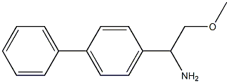 1-(1,1'-biphenyl-4-yl)-2-methoxyethanamine Struktur