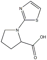 1-(1,3-thiazol-2-yl)pyrrolidine-2-carboxylic acid Structure