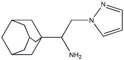 1-(1-adamantyl)-2-(1H-pyrazol-1-yl)ethanamine Struktur