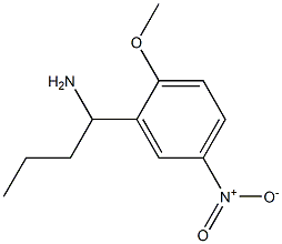 1-(2-methoxy-5-nitrophenyl)butan-1-amine Struktur
