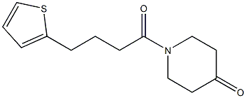 1-(4-thien-2-ylbutanoyl)piperidin-4-one Struktur