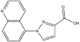 1-(quinolin-5-yl)-1H-pyrazole-3-carboxylic acid Struktur