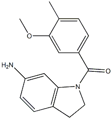 1-[(3-methoxy-4-methylphenyl)carbonyl]-2,3-dihydro-1H-indol-6-amine Struktur