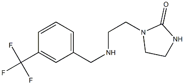 1-[2-({[3-(trifluoromethyl)phenyl]methyl}amino)ethyl]imidazolidin-2-one Structure