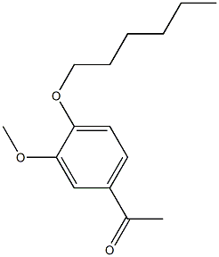 1-[4-(hexyloxy)-3-methoxyphenyl]ethan-1-one Struktur