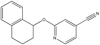 2-(1,2,3,4-tetrahydronaphthalen-1-yloxy)isonicotinonitrile Struktur