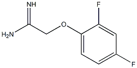 2-(2,4-difluorophenoxy)ethanimidamide Struktur