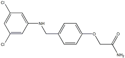 2-(4-{[(3,5-dichlorophenyl)amino]methyl}phenoxy)acetamide Structure