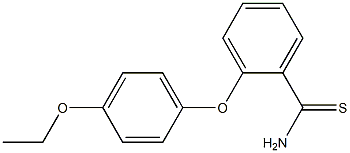 2-(4-ethoxyphenoxy)benzene-1-carbothioamide Struktur