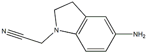 2-(5-amino-2,3-dihydro-1H-indol-1-yl)acetonitrile Struktur