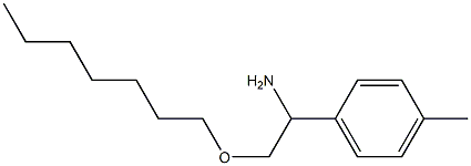 2-(heptyloxy)-1-(4-methylphenyl)ethan-1-amine Struktur