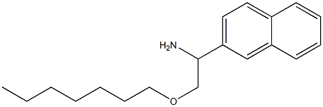 2-(heptyloxy)-1-(naphthalen-2-yl)ethan-1-amine Struktur