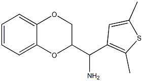 2,3-dihydro-1,4-benzodioxin-2-yl(2,5-dimethylthiophen-3-yl)methanamine Struktur