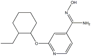 2-[(2-ethylcyclohexyl)oxy]-N'-hydroxypyridine-4-carboximidamide Struktur