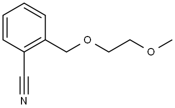 2-[(2-methoxyethoxy)methyl]benzonitrile Struktur
