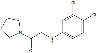 2-[(3,4-dichlorophenyl)amino]-1-(pyrrolidin-1-yl)ethan-1-one Struktur
