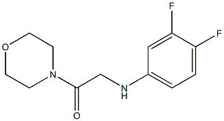 2-[(3,4-difluorophenyl)amino]-1-(morpholin-4-yl)ethan-1-one Struktur