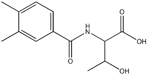 2-[(3,4-dimethylphenyl)formamido]-3-hydroxybutanoic acid Structure