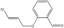 2-[(3-chloroprop-2-en-1-yl)oxy]benzaldehyde Struktur