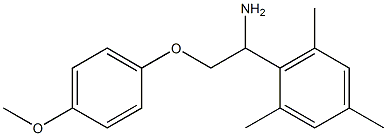 2-[1-amino-2-(4-methoxyphenoxy)ethyl]-1,3,5-trimethylbenzene Struktur